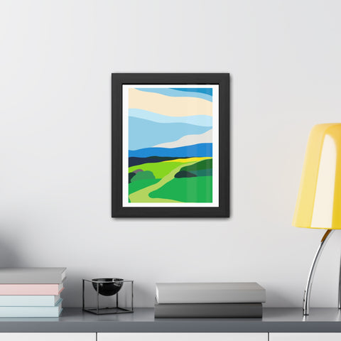 Scapes 2 - Vibrant Landscape Framed Poster - Modern Wall Art for Home Décor