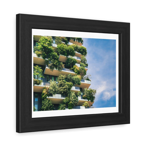 Green Urban - Eco-Friendly Framed Poster - Urban Oasis Greenery Wall Art