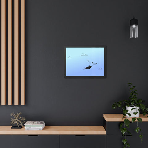 Falling for you - Dreamy Freedom Framed Poster - Inspirational Art for Home Decor