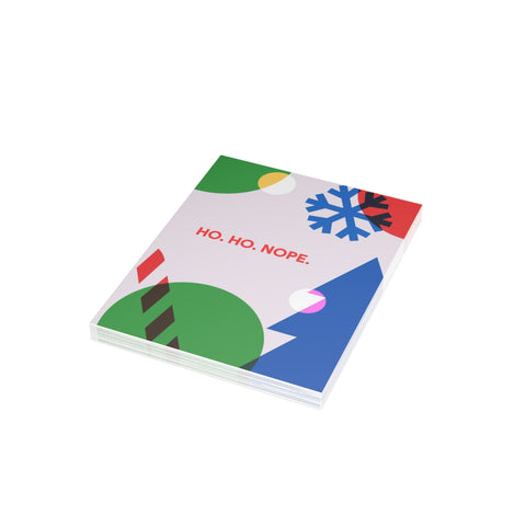 "Ho. Ho. Nope." Holiday Greeting Card – Christmas / Holiday Greeting Card - Illustrated, Funny, Snarky, Modern