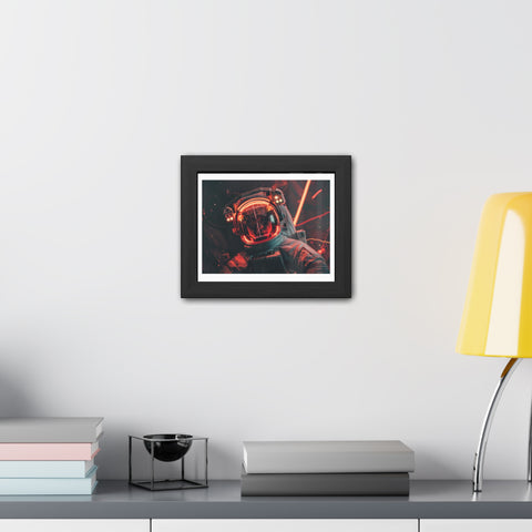 Kev - Cosmic Astronaut Framed Poster - Sci-Fi Wall Art for Space Enthusiasts