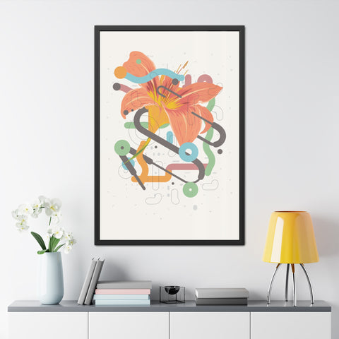 Lavish 4 - Vibrant Floral Art Framed Poster - Modern Home Decor