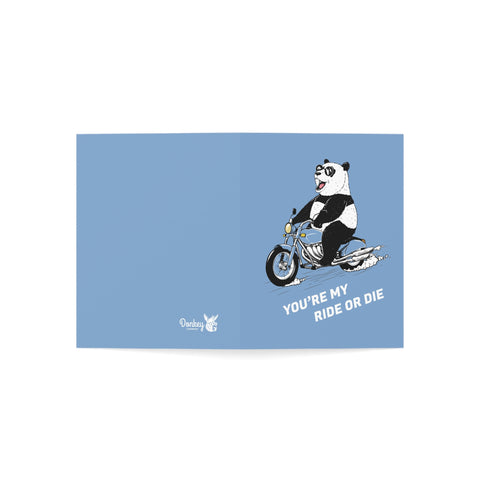 You're my ride or die (Panda) - Greeting Card