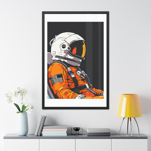 Astrum 1 - Astronaut Framed Poster - Space Art for Adventure Lovers