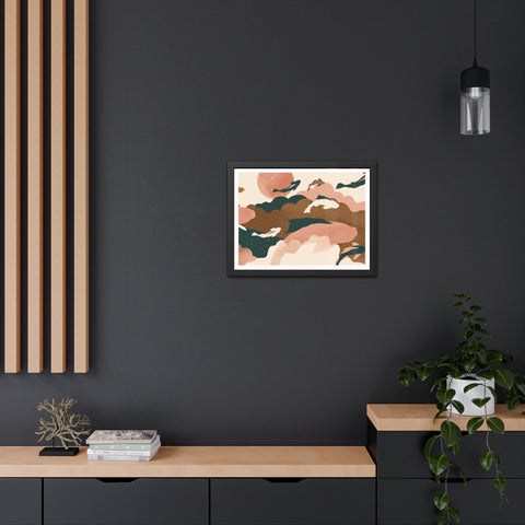 Koi Wind 2 - Artistic Framed Posters: Serene Dolphin & Sunset Wall Decor