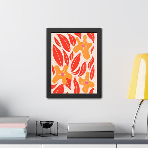 Marinda 2 - Vibrant Floral Framed Poster for Home Decor