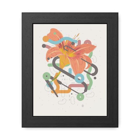Lavish 4 - Vibrant Floral Art Framed Poster - Modern Home Decor