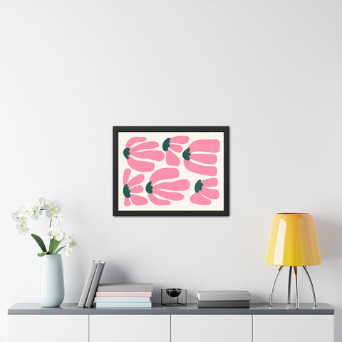 Mer 2 - Floral Framed Poster - Modern Art for Home Décor