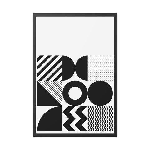 Modern Geometric Framed Poster for Stylish Home Decor
