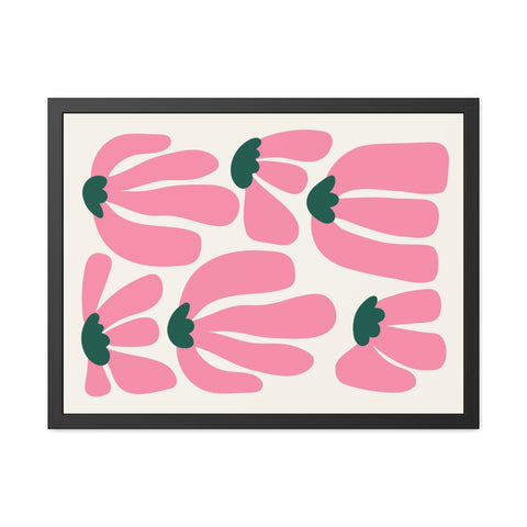 Mer 2 - Floral Framed Poster - Modern Art for Home Décor
