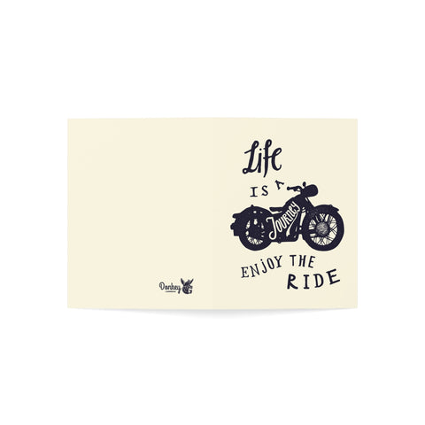 Life is a journey, enjoy the ride - Birthday Greeting Card