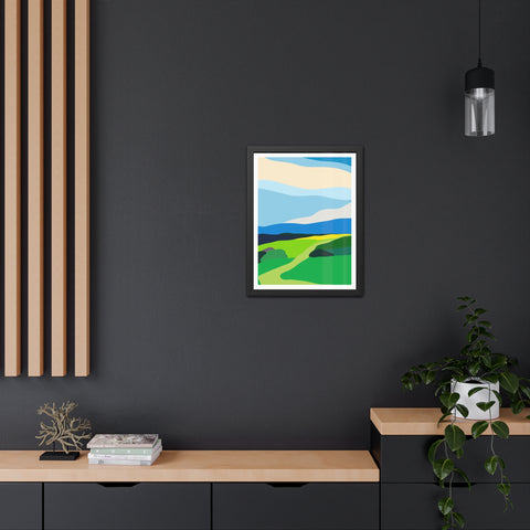 Scapes 2 - Vibrant Landscape Framed Poster - Modern Wall Art for Home Décor