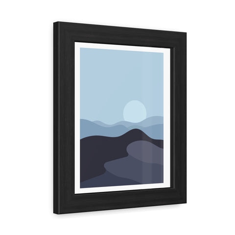 Desert Sun 4 - Serene Landscape Framed Poster – Aesthetic Wall Art for Modern Homes