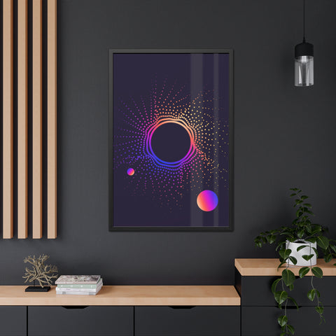 Sound Nova 1 - Cosmic Vibe Framed Poster - Celestial Art for Home Decor