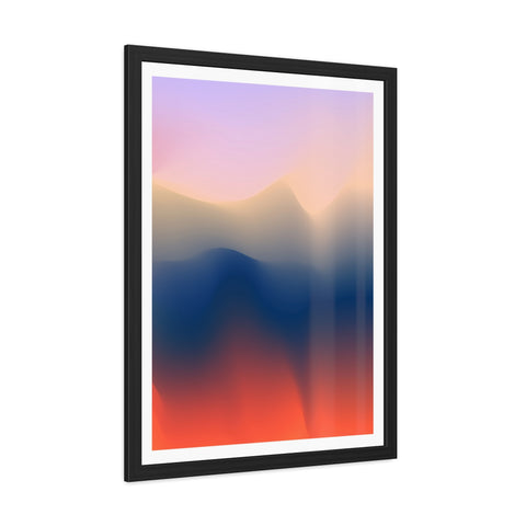 Spiritual 4 - Serene Abstract Framed Poster - Modern Wall Art for Calm Spaces