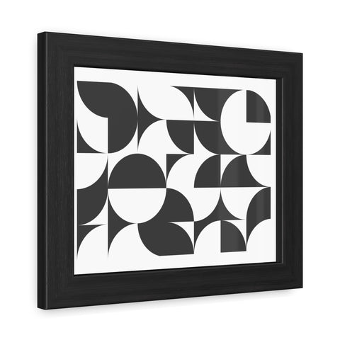 Horizon Grid 3 - Modern Geometric Framed Poster for Stylish Home Decor