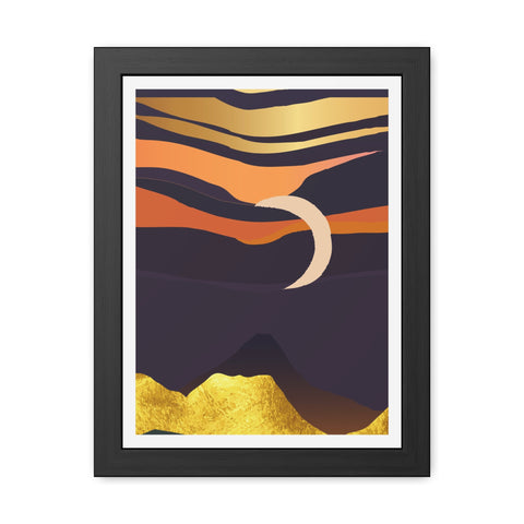 South 4 - Serene Sunset Framed Poster – Modern Wall Art for Home Decor