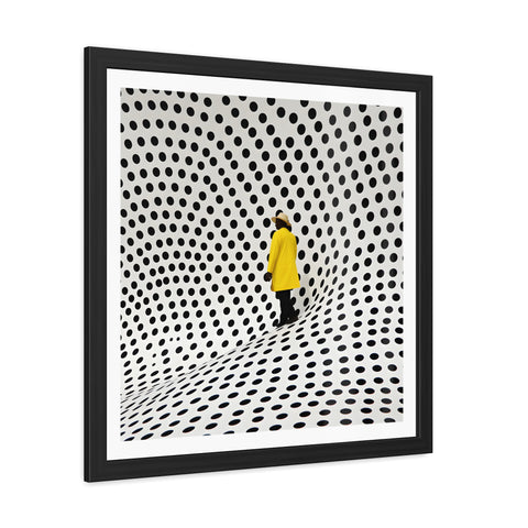 Dotted 1 - Modern Polka Dot Framed Poster - Minimalist Wall Art for Home Decor