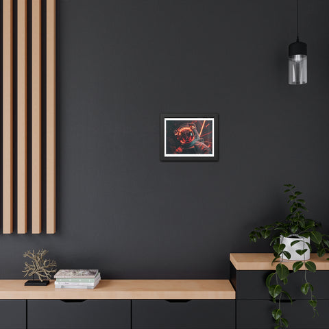 Kev - Cosmic Astronaut Framed Poster - Sci-Fi Wall Art for Space Enthusiasts