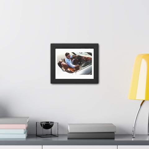 Hop in - Luxury Car Enthusiast Framed Poster - Stylish Wall Art for Home or Office