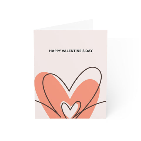 Valentine's Day Heart Greeting Card — Valentines / Holiday Greeting Card - Illustrated, Modern