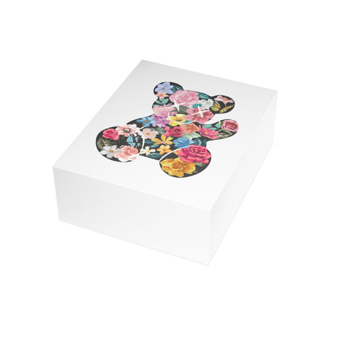 Floral Teddy Bear Greeting Card — Friendship / Best Friend Greeting Card - Illustrated, Modern, any occasion