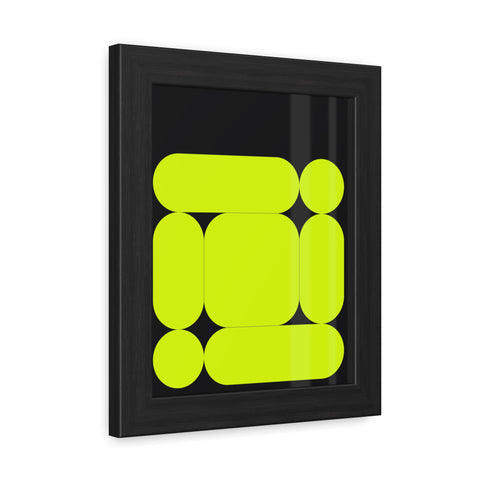 Modernica 3 - Modern Abstract Framed Poster - Vibrant Geometric Wall Art