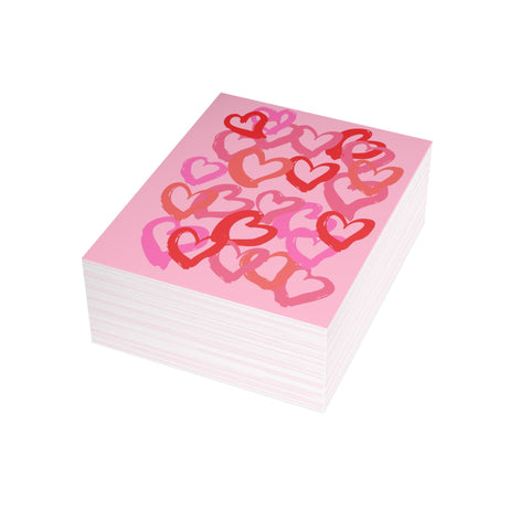 Valentine Heart Pattern Greeting Card – Love / Valentine Greeting Card - Illustrated, Funny, Snarky, Modern