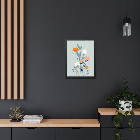 Floral Growth 1 - Framed Poster - Aesthetic Wall Art for Home Decor