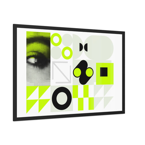 Modern Geometric Framed Poster Art – Eye-Catching Home Decor