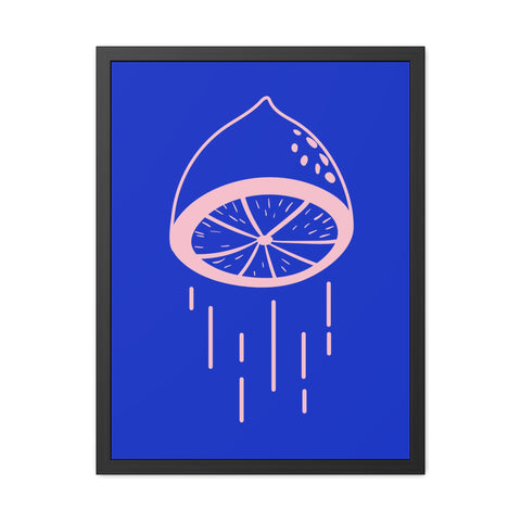 When life gives you lemons 4 - Lemon Drip Framed Poster | Vibrant Wall Art for Home Decor