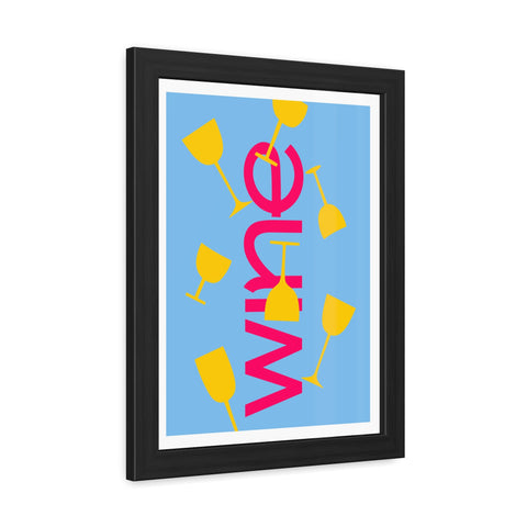 Sonoma 3 - Wine Themed Framed Poster - Fun Wall Art for Home Bar & Celebration Decor