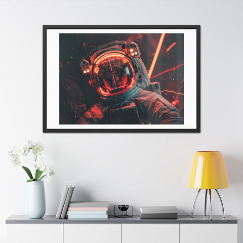 Kev - Cosmic Astronaut Framed Poster - Sci-Fi Wall Art for Space Enthusiasts