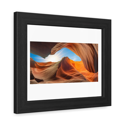 Rock Formation 2 - Desert Landscape Framed Poster - Stunning Canyon Art Decor for Home