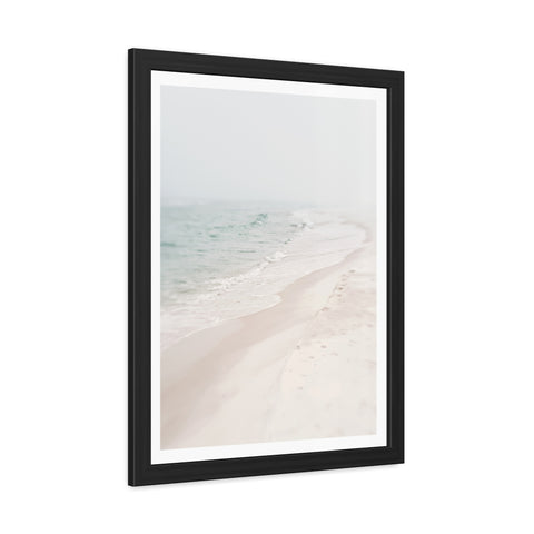 Silent Beach - Serene Coastal Framed Poster | Beach Wall Art Decor for Home & Office