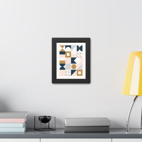 Crown 2 - Geometric Framed Poster Art for Modern Decor | Abstract Wall Art | Stylish Home Accent