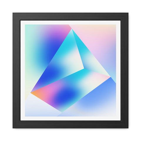 Prisma 2 - Abstract Crystal Framed Poster - Modern Wall Art for Home Decor
