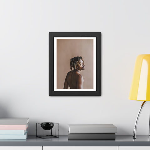 Male Portrait 3 - Elegant Framed Poster - Artistic Male Portrait for Modern Home Decor