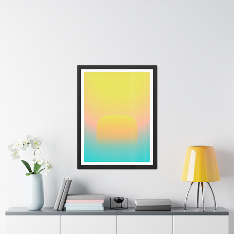 Sunrise 1 - Abstract Gradient Framed Posters - Modern Wall Art for Home Decor