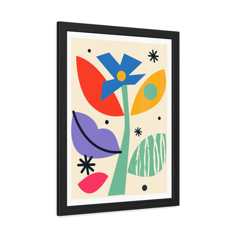 Kurian 11 - Vibrant Floral Framed Poster - Modern Wall Art for Home Décor