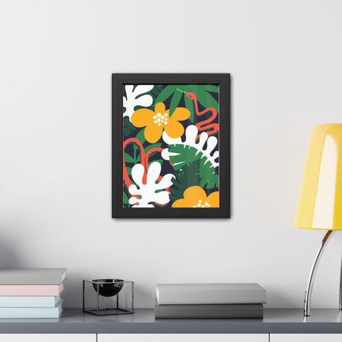 Amazon 3 - Tropical Botanical Framed Poster - Vibrant Jungle Art for Home Decor