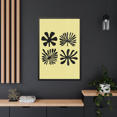 Lotus - Botanical Framed Poster - Modern Wall Art