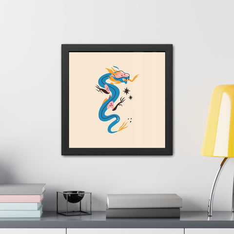 Dragon 2 - Vibrant Dragon Art Framed Posters for Home Décor