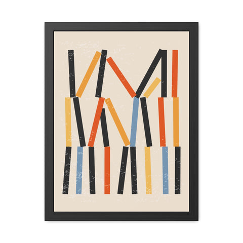 Jarrod 3 - Abstract Framed Poster - Modern Art Wall Decor for Home & Office