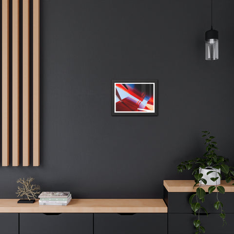 Red Architecture - Modern Framed Art Posters - Abstract Red Architecture Wall Decor