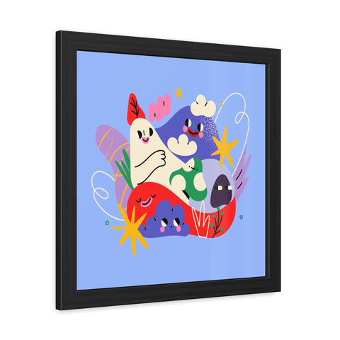 Fun Land 2 - Colorful Whimsical Framed Poster - Fun Wall Art for Playful Spaces