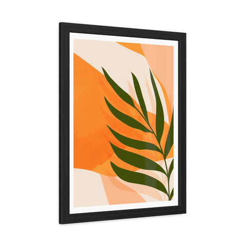 Agora 4 - Tropical Leaf Framed Poster | Modern Wall Art for Home Decor