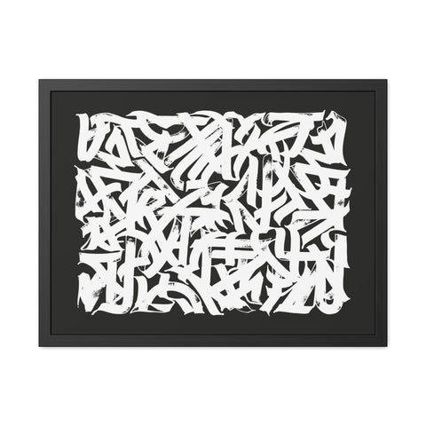 Smith 2 - Abstract Art Framed Poster – Modern Black and White Wall Decor for Home & Office
