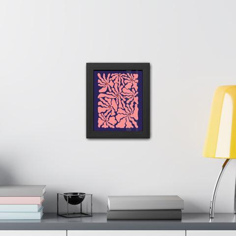 Florish 2 - Floral Abstract Framed Poster – Modern Wall Art for Home Décor