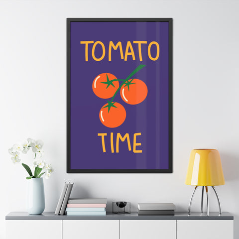 Tomato Time Framed Poster - Bright and Playful Kitchen Decor